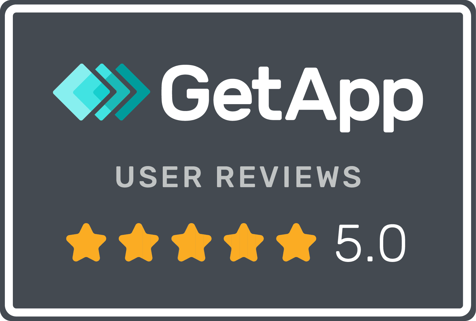 "Haletale 5-star user reviews on GetApp platform."