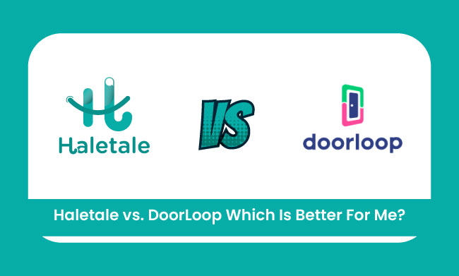 "Haletale vs. DoorLoop comparison graphic."