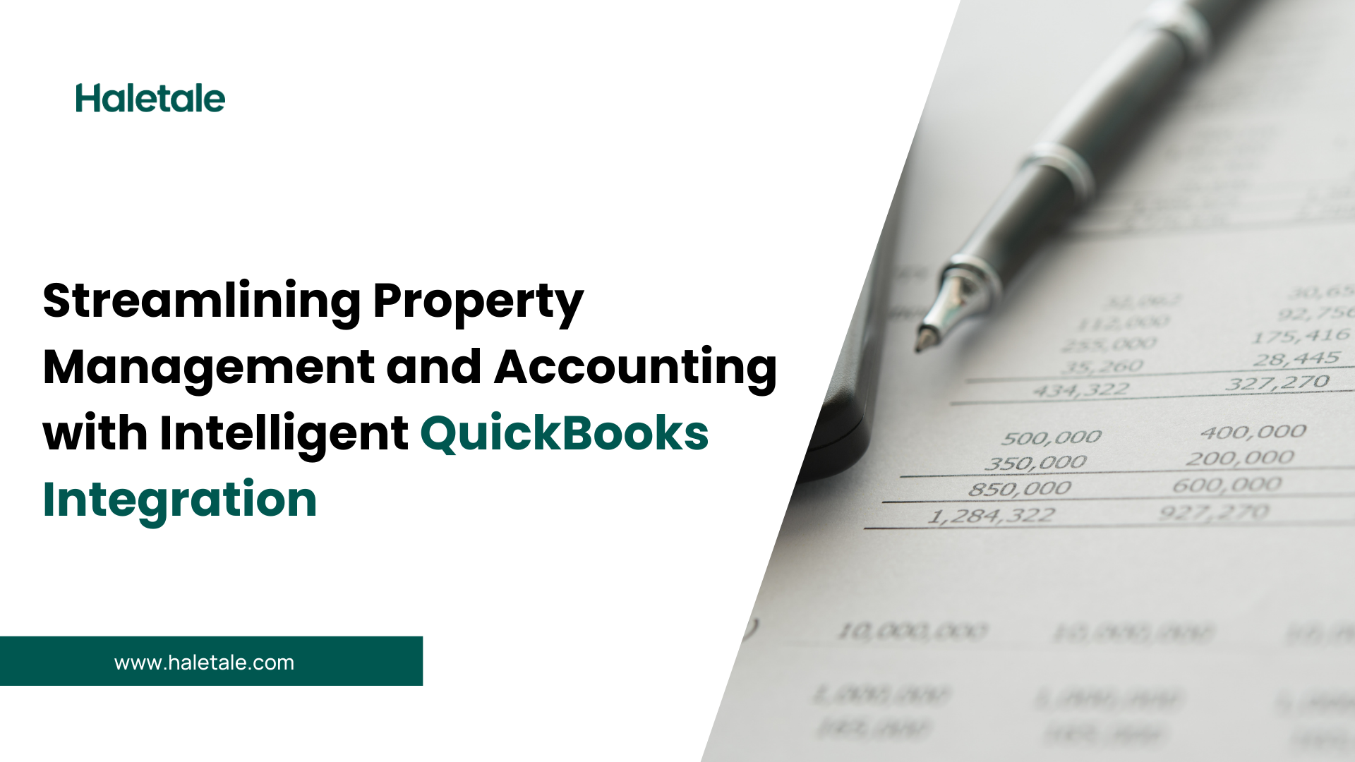 Streamlining Property Management and Accounting with Intelligent QuickBooks Integration by Haletale property management software
